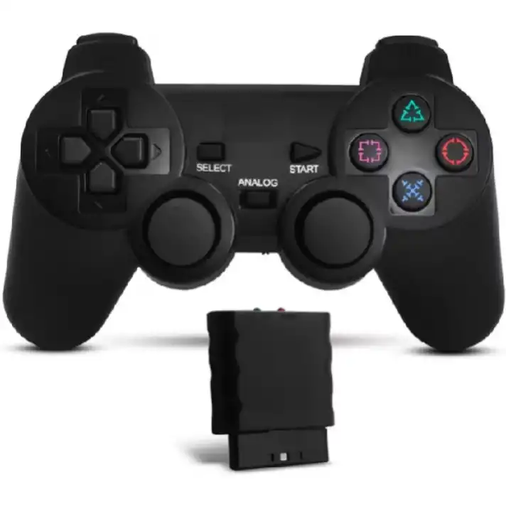 Controle Ps2 Joystick Sem Fio e Com Fio Analógico Playstation 2 Ergonômico Plug And Play