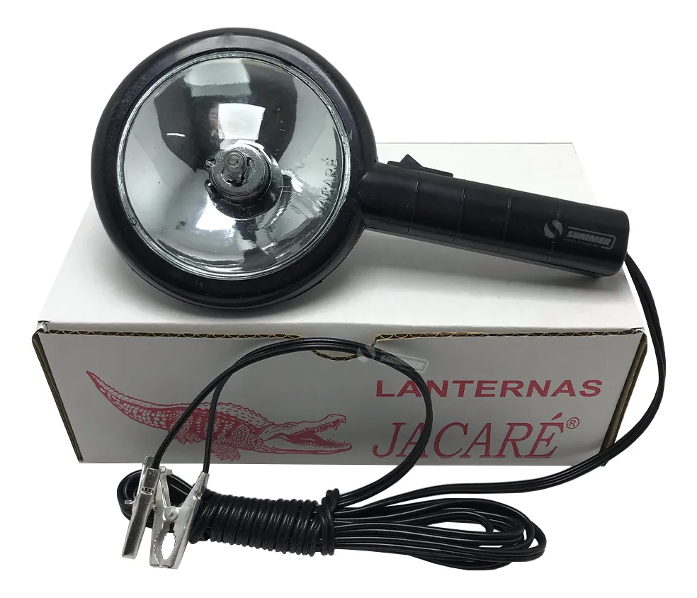 Lanterna Farol Silibim Cibié Jacaré C/garra Caça E Pesca