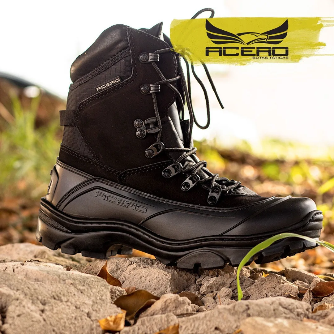 Coturno Bota Militar Tática Airsoft Policial Acero Tiger Pró