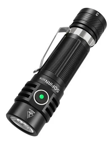 Lanterna Sofirn Sc18 1800 Lúmens Tática 217 Metros Lanterna Preto