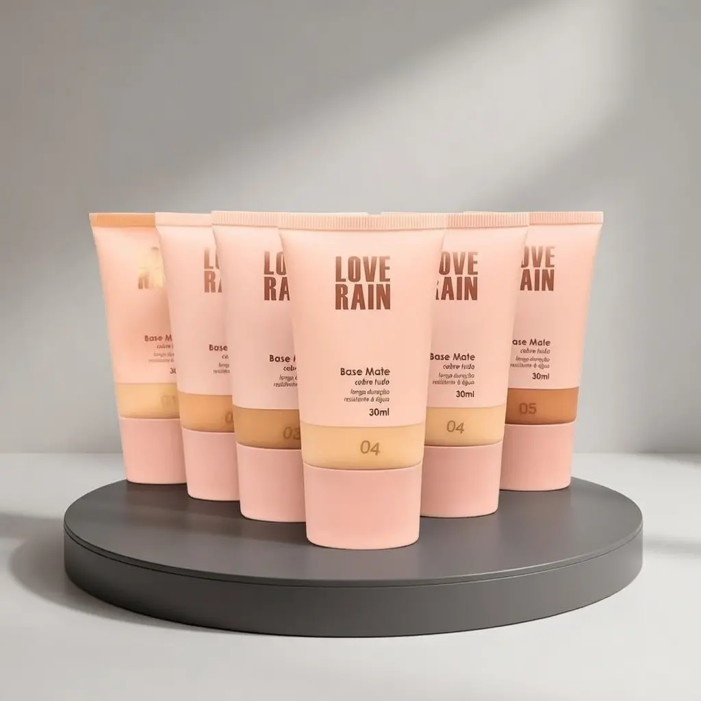 Base matte, alta cobertura, à prova d'água, resistente à chuva, longa duração