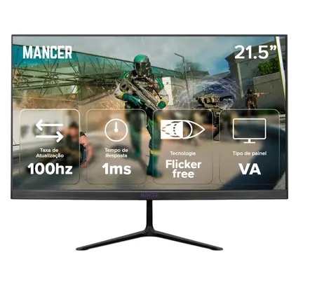 Monitor Gamer Mancer Horizon Z3B, 21.5 Pol, VA, FHD, 1ms, 100Hz, HDMI/VGA, MCR-HZ3BN21-BL2