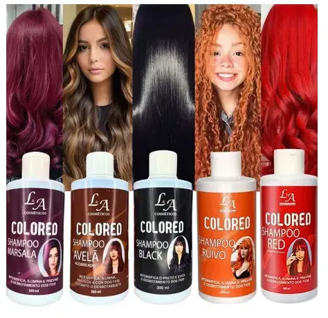 Shampoo Escurecedor Cabelos Brancos Tonalizante Colored 300ml Efeito 100% Natural Super Resultado