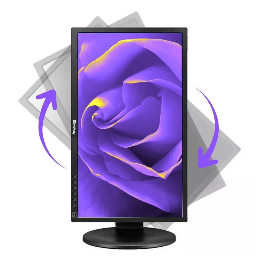 Monitor 19 Polegadas Streamers Live Chat Ajustável Giratória Preto